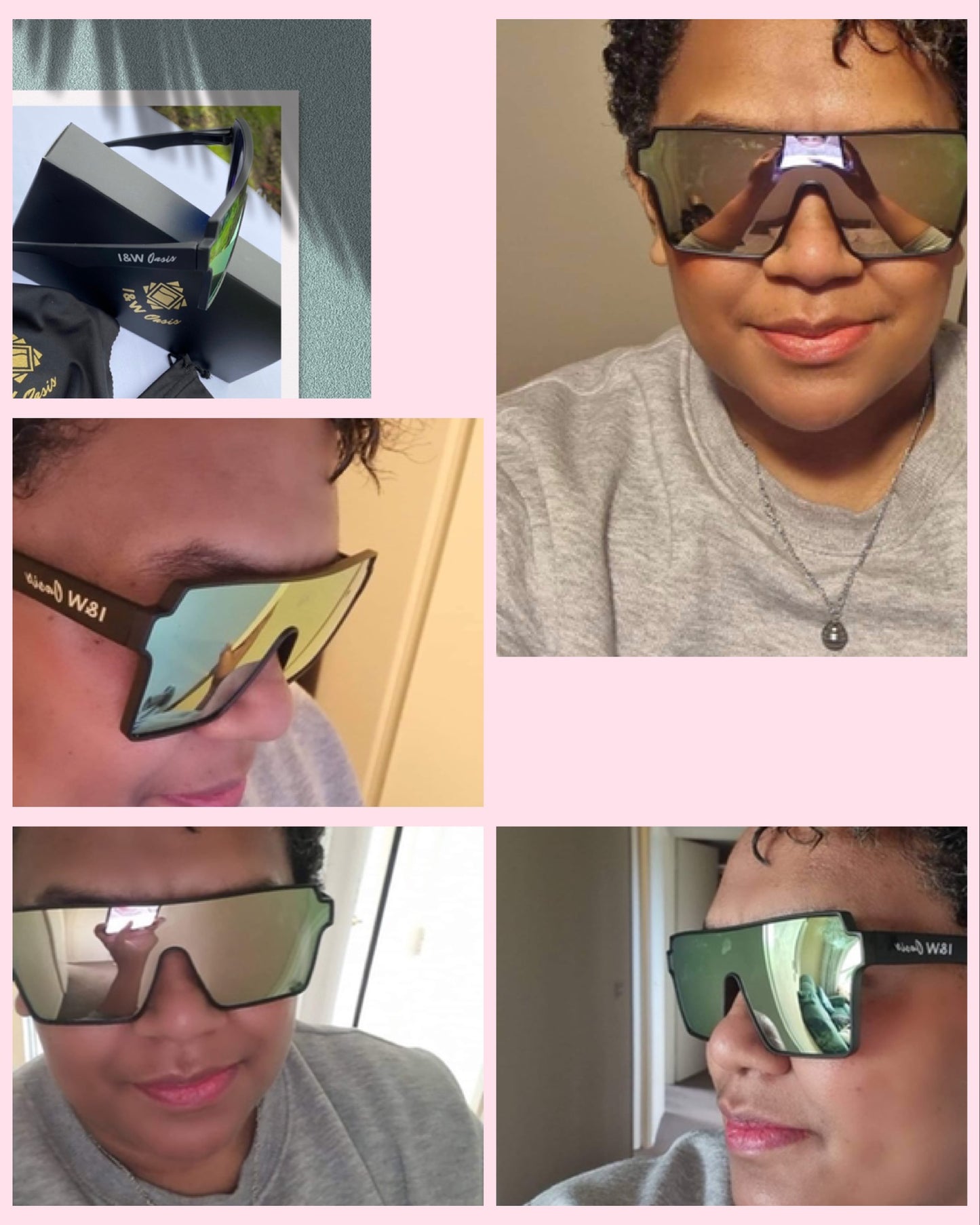 Rose Pink I&W Oasis Unisex sunglass